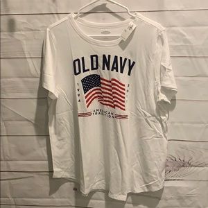 Old navy NWT god bless the USA NWT white